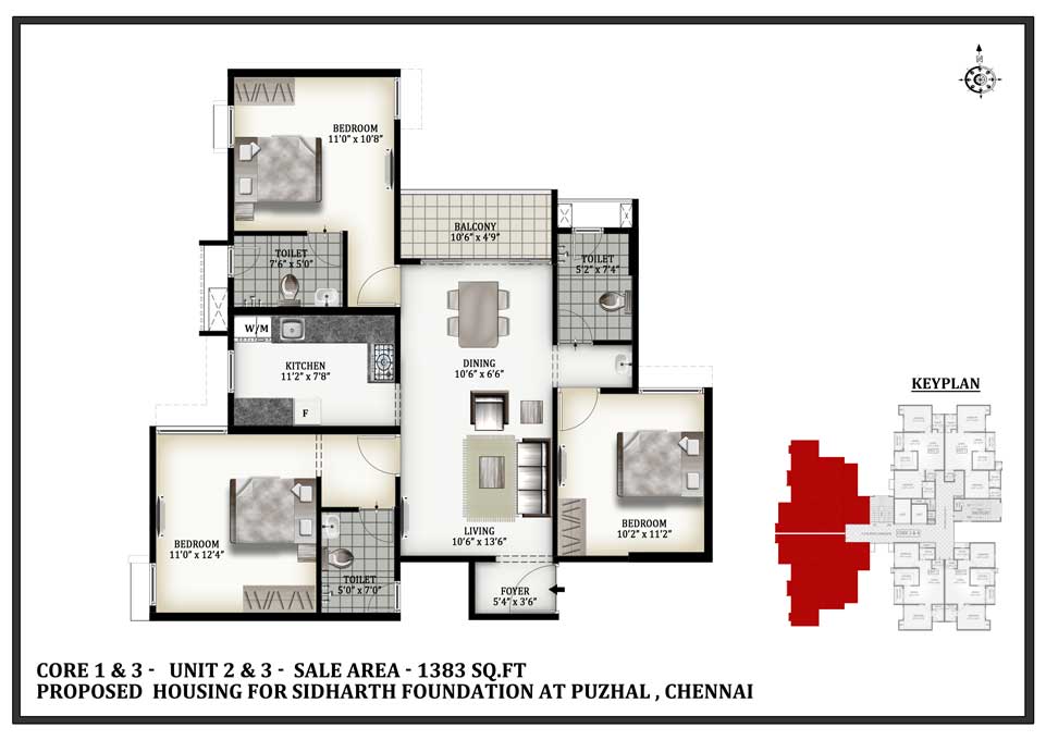 Sidharth Crown – Premium Apartments in North Chennai